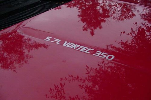 5,7L VORTEC 350 motorkapstickers, stickers Kleur naar keuze
