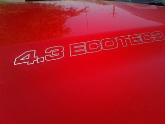 4.3L ECOTEC3-motorkapstickers - Chevrolet