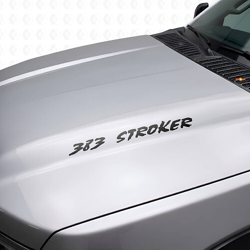 383 Stroker Motorkap Vinyl Decal Set voor Chevy Trucks
