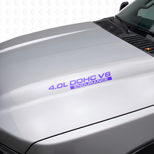 4.0L DOHC V6 Endurance Motorkap Vinyl Decalset voor Nissan Xterra Titan_2