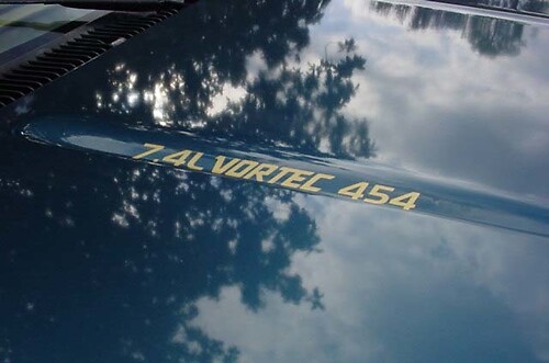 7,4L VORTEC 454 motorkapstickers, stickers Kleur naar keuze
