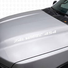 7.4L Vortec 454 motorkap vinyl stickers set voor Chevy trucks_5