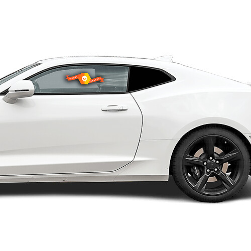 Chevrolet Camaro 2016-2018 zijruit Blackout Accent sticker sticker
