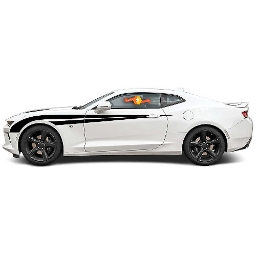 Dubbele Accentstrepen Zijscherm Vinyl Decal Sticker voor Chevrolet Camaro 2016-2018