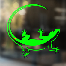 Gecko Hagedis Kunst Wal Kap Zij Universeel Zijraam Vinyl Sticker Decal_2