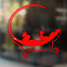 Gecko Hagedis Kunst Wal Kap Zij Universeel Zijraam Vinyl Sticker Decal_4
