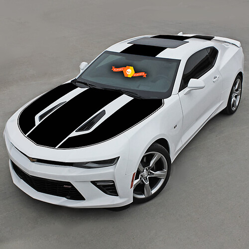 CHEVROLET CAMARO 2016 - 2018 OVER DE TOP STREPEN KAP DAK & ACHTER
