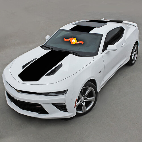 CHEVROLET CAMARO 2016 -2018 OVER DE TOP STREPEN KAP, DAK & ACHTER

