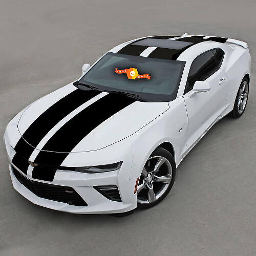 Over The Top Racing Dubbele Vinyl Strepen Vinyl Decal Sticker 3 voor Chevrolet Camaro