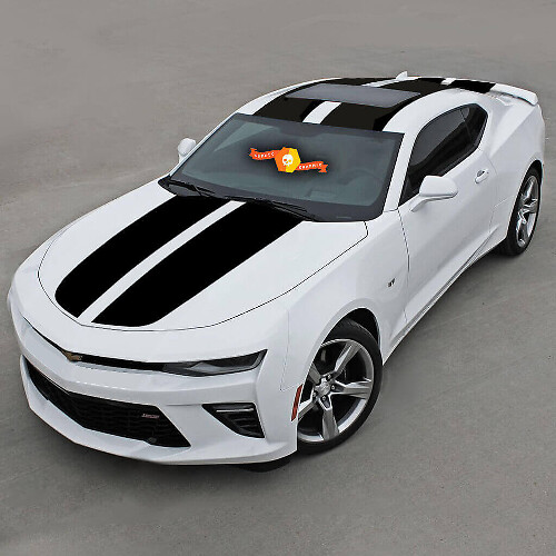 Over The Top Racing Dubbele Vinyl Strepen Vinyl Decal Sticker voor Chevrolet Camaro