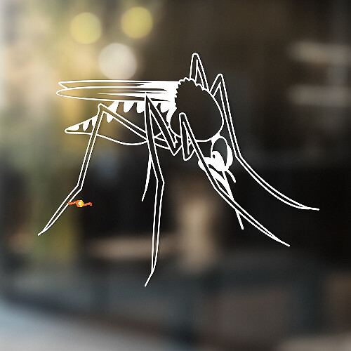Gnat mosquito Vinyl Art Wall Window Bathroom Sticker Decal #2
