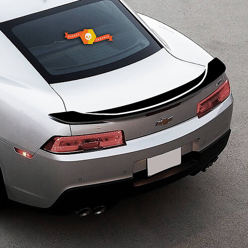 Racing stijl strepen achterspoiler vinyl decal sticker voor Chevrolet Camaro SS 2016-2018