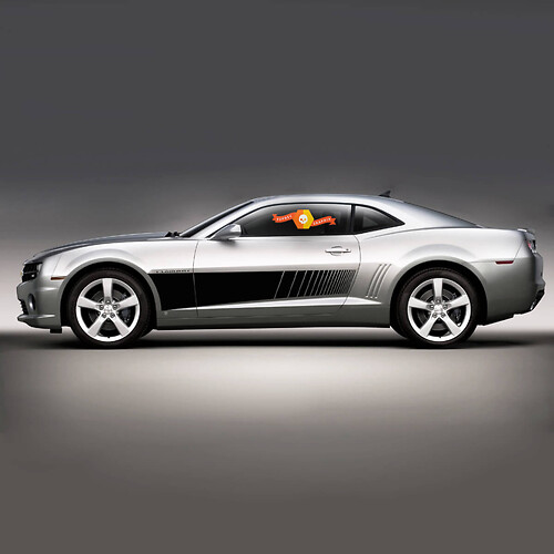 Chevrolet Camaro 2010-2020 brede stroboscoopstrepen aan de zijkant
