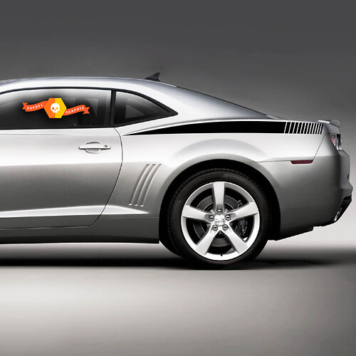 Chevrolet Camaro 2010-2020 Stroboscoopstrepen achteraan
