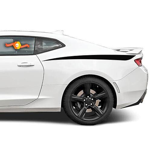 Chevrolet Camaro 2010-2018 Accentsticker met stickerstrepen aan de achterkant
