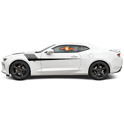 Strobe-stijl strepen zijvinyl sticker voor Chevrolet Camaro 2010-2020