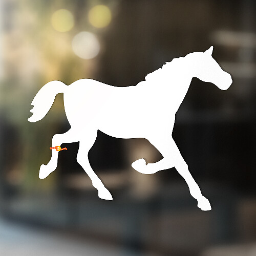 Paard vinyl kunst muur raam badkamer sticker sticker #4
