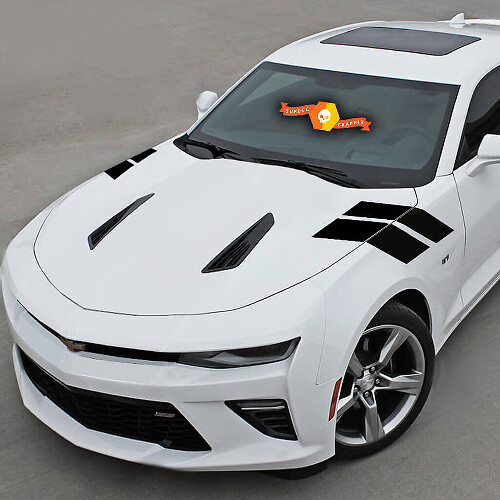 Dubbele Strepen Motorkap Voorspatbord Vinyl Decal Sticker voor Chevrolet Camaro 2010-2020