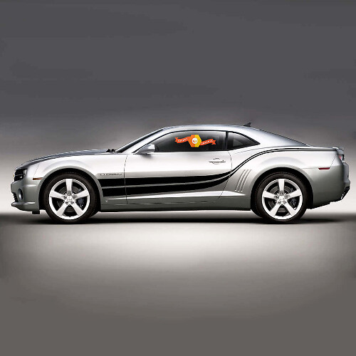 Dubbele Golfstijl Strepen Zijvinyl Decal Sticker voor Chevrolet Camaro 2010-2020