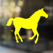 Paard vinyl kunst muur raam badkamer sticker sticker #5
_3