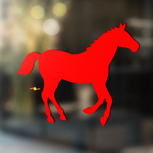 Paard vinyl kunst muur raam badkamer sticker sticker #5
_4