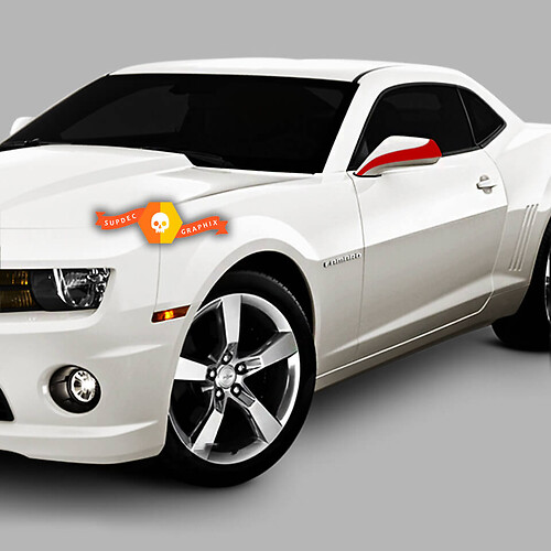 Chevrolet Camaro 2010-2015 zijspiegel-overlay-strepen
