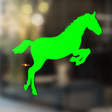 Paard vinyl kunst muur raam badkamer sticker sticker #6
_2