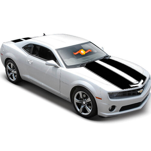 Dubbele Omlijnde Strepen Motorkap Kofferbak Vinyl Decal Sticker voor Chevrolet Camaro 2010-2015