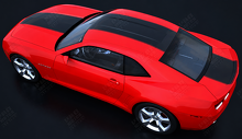 Over The Top Solid Center Stripe Kit — Vinylsticker (motorkap, dak, kofferdeksel) voor Chevrolet Camaro 2010-2015_2