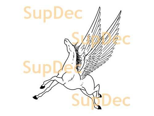 Paard vinyl kunst muur raam badkamer sticker sticker #8
