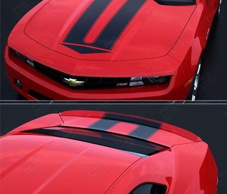 Sport U Shape Center Stripe Kit — Vinylsticker (motorkap, kofferdeksel) voor Chevrolet Camaro 2010-2015