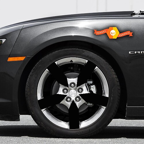 Set wielinzet overlay vinylstickers voor Chevrolet Camaro 2010-2015