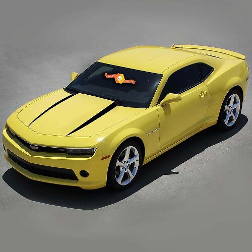 Spear Style Motorkap Strepen Vinyl Stickers voor Chevrolet Camaro 2010-2015
