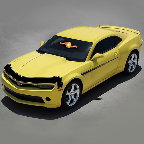 CHEVROLET CAMARO 2010- 2013 FASCIA VOOR RETRO STIJL Vinyl STREPEN
