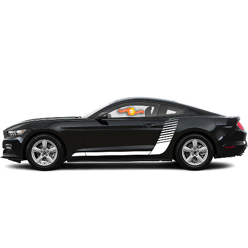 Ford Mustang 2015-2020 zijhockeystijl stroboscoopstrepen