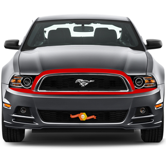 Ford Mustang 2013-2020 Voorbumper Top Overlay Highlight Stripe