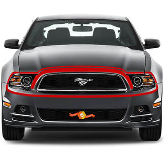 Ford Mustang 2013-2020 Front Fascia Retro Style Highlight Vinyl Streep