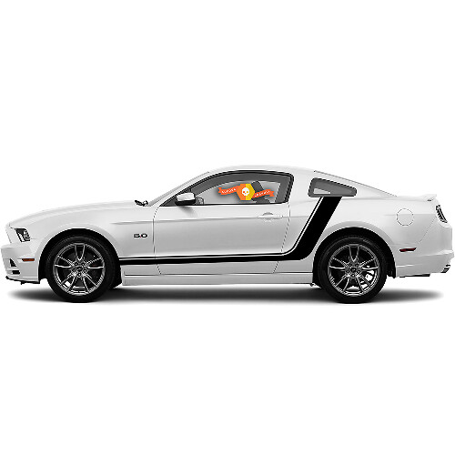 Ford Mustang 2010-2014 zijhockeystijl accentstrepen