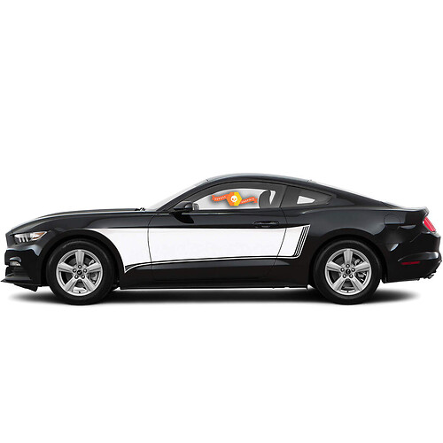 Zij accent vinylstrepen stickers stickers voor Ford Mustang 2015-2020
