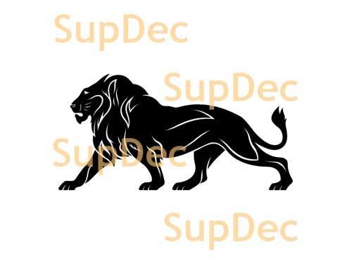 Leeuw Vinyl Kunst Muur Raam Badkamer Sticker Decal verwijderbaar #1
