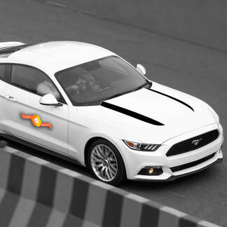 Ford Mustang 2015-2020 Motorkap Spears Zijaccentstickers Strepen