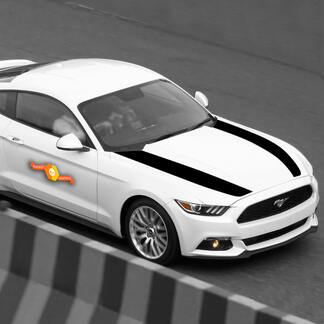 FORD MUSTANG 2015-2023 KAP ZIJ ACCENT STICKERS STREPEN