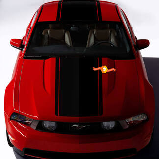 Over The Top Stripes passen op Ford Mustang 2005-2024
