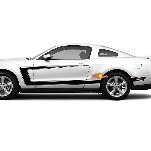 GT C-Stripe Zijkant Vinyl Decal Kit voor Musclecar Mustang