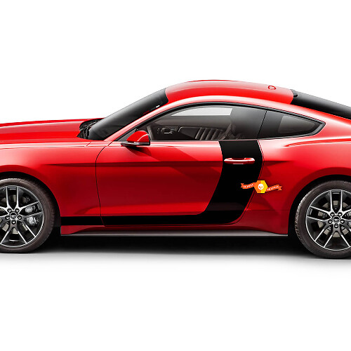 Ford Mustang 2005-2024 zijdeuren hockeystrepen stickers stickers
