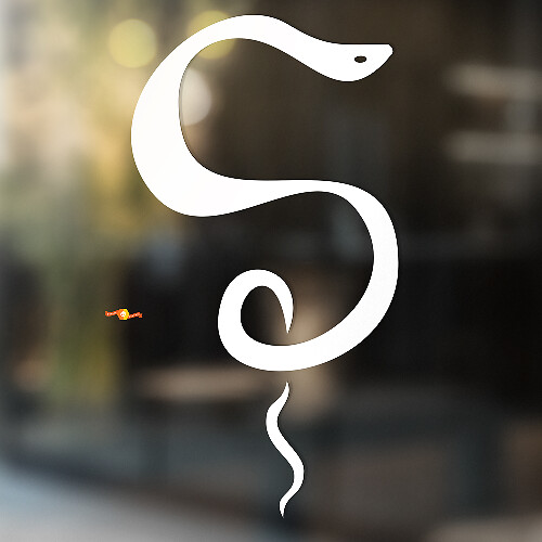 Snake Vinyl Art Wall Window Badkamer Sticker Sticker verwijderbaar #10
