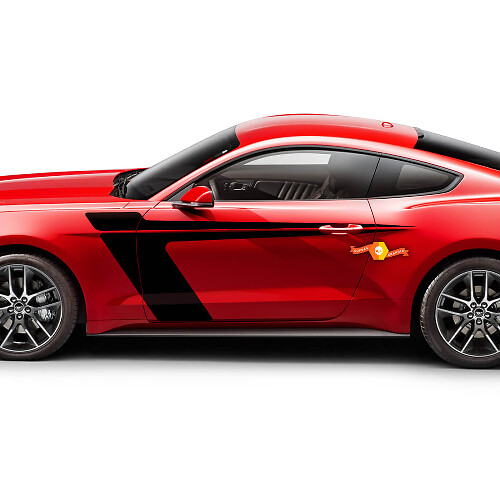Ford Mustang 2005-2024 zijdeuren Accent stickers stickers
