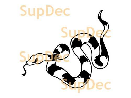 Snake Vinyl Art Wall Window Badkamer Sticker Sticker verwijderbaar #11
