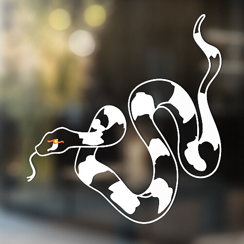 Snake Vinyl Art Wall Window Badkamer Sticker Sticker verwijderbaar #11
