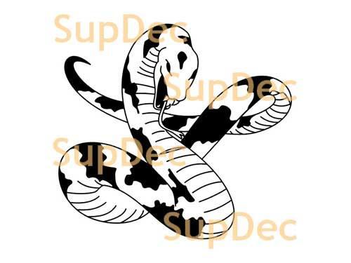 Snake Vinyl Art Wall Window Badkamer Sticker Sticker verwijderbaar #12
